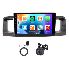 9in Car Stereo Radio GPS 4+64G for Toyota Corolla 2005-2012 with Carplay Android Auto SWC + AHD Backup Camera