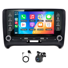 7in Car Stereo Radio GPS 2+64G for Audi TT MK2 2006-2014 with Carplay Android Auto SWC + AHD Backup Camera