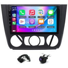 9in Car Stereo Radio GPS 2+64G for BMW 1 Series E88 E82 E81 E87 2004-2011 with Carplay Android Auto SWC + AHD Backup Camera