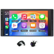 6.83in Car Stereo Radio GPS 4+64G for Ford 1995-2012 with Carplay Android Auto SWC + AHD Backup Camera