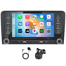 7in Car Stereo Radio GPS 2+64G for A3 2003-2012 for S3 2006-2012 with Carplay Android Auto SWC + AHD Backup Camera