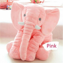 5-Piece Plush Elephant Toy Set - Long Nose - Pink - 60CM - Super Soft