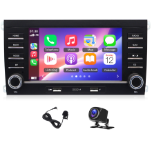 7in Car Stereo Radio GPS 2+32G for Porsche Cayenne 2003-2010 with Carplay Android Auto SWC + AHD Backup Camera