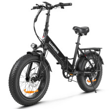 SAMEBIKE LOTDM200-II Fat Tire E-Mountainbike,48V 13Ah Akku,750W Motor,Shimano 7-Gang,Dual-Federung,NFC-Schlüssel