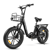 SAMEBIKE C05 Pro,36V 13Ah Akku 500W Motor Shimano 7-Gang 204.0" Fat Reifen Doppelfederung Faltbar