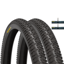 VELMAX 2x 20 x 1.95 Foldable Tyres 53-406 and Schrader Inner Tubes (SET PAIRS)