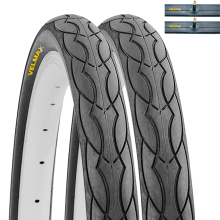 VELMAX 2x 26 x 1.25 Foldable Tyres 32-559 and Schrader Inner Tubes (SET PAIRS)