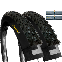 VELMAX 2x 26 x 2.35 Foldable Tyres 57-559 and Schrader Inner Tubes (SET PAIRS)