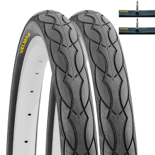 VELMAX 2x 26 x 1.25 Foldable Tyres 32-559 and Presta Inner Tubes (SET PAIRS)