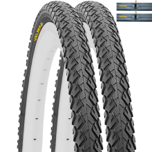 VELMAX 2x 700 x 35c Foldable Tyres 37-622 and Schrader Inner Tubes (SET PAIRS)