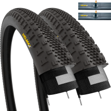 VELMAX 2x 700 x 38c Foldable Tyres 40-622 and Schrader Inner Tubes (SET PAIRS)