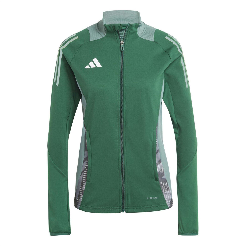Adidas (6 Uk, Dark Green) Womens/Ladies Tiro 24 Raglan Track Jacket