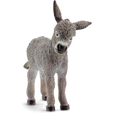 Schleich Farm World, Realistic Farm Animal Toys for Boys and Girls, Baby Donkey Foal Toy Figurine, Ages 3+