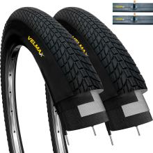 VELMAX 2x 20 x 1.75 Tyres 47-406 and Schrader Inner Tubes (SET PAIRS)