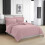 Imperial Rooms (Super King, Peach) Stripe Duvet Covers Bedding Set Fitted Sheet & Pillowcase 1