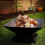 Square Outdoor Fire Pits for Garden with BBQ 6