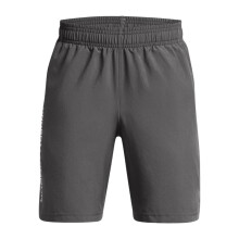 (9-10 Years, Grey) Under Armour Boys Tech Woven Wordmark Shorts
