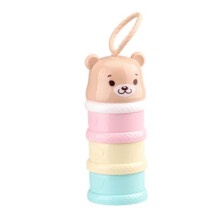 Baby Milk Powder Dispenser, Portable and Stackable, 3 Compartments, Dishwasher Safe, wj