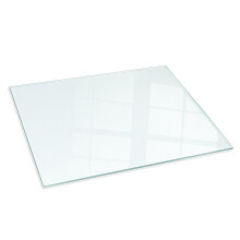 (100x70 cm) Plaque de sol pour poêle en verre dépoli, formats carrés et rectangulaires au design mat, élégante