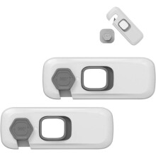 2-Piece Child Safety Locks for Cabinet Drawers, Childproof Refrigerator Lock, Cupboard Lock for Cabinets