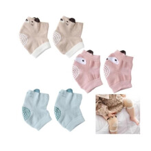 3-teiliges Baby-Knieschoner-Set zum Laufen und Krabbeln, für Mädchen und Jungen, mit rutschfesten, elastischen Knieschonern mit Noppen