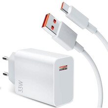 33W Fast Charger - EFCONNECTION - 1 Meter 6A USB-C Cable - Compatible with Xiaomi 15t/15tPro/15/14/14/13