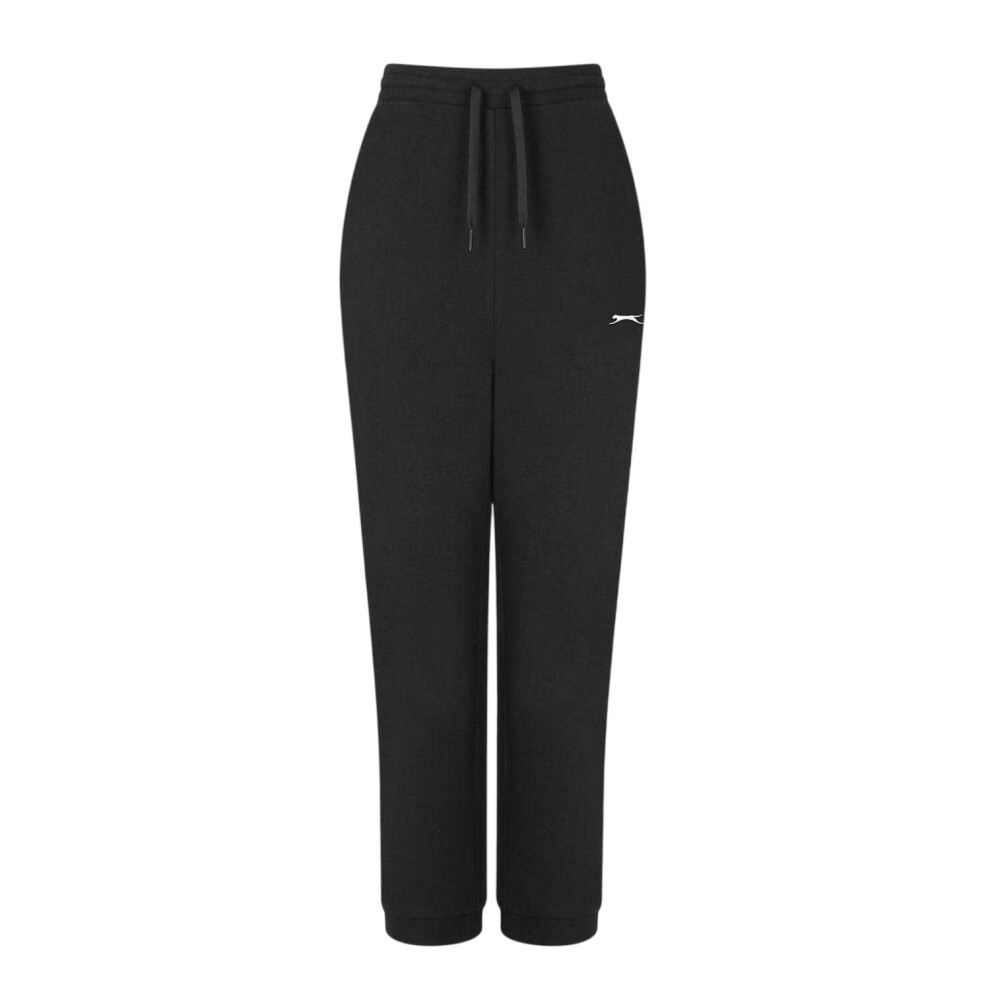 Slazenger (8 Uk, Black) Womens/Ladies Interlock Logo Jogging Bottoms