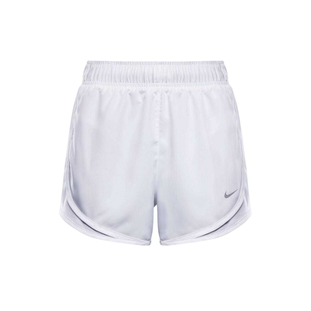 Nike (8 Uk, White) Womens/Ladies Tempo Dri-Fit Mid Rise Running Shorts