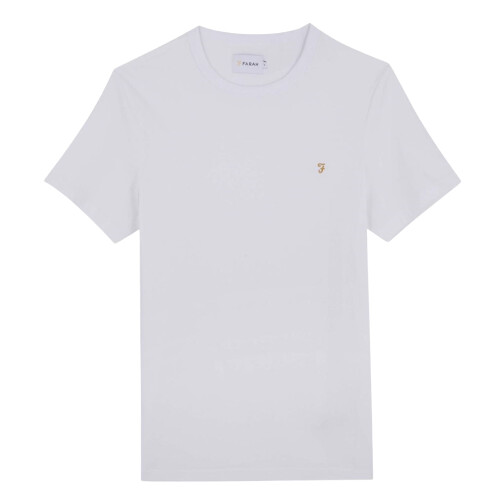 Farah (L, White) Farah Mens Logo Regular T-Shirt