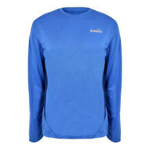 (L, Persian Blue) Diadora Mens X Run Logo Long-Sleeved T-Shirt