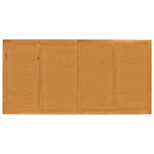 VidaXL vidaXL Dining Table 200 x 100 x 75 cm Solid Oak Wood Natural 1