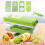 Gemüseschneider – ULISEM – Nicer Dicer Smart – 12-teilig – Grün – Multifunktional 1