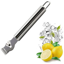 Stainless steel lemon peeler, orange citrus peeler with slotted knife, hand-held orange peeler