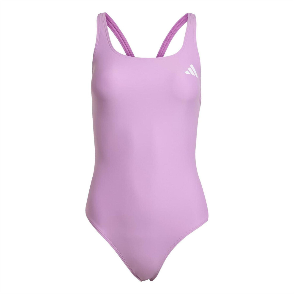 Adidas (14 Uk, Purple) Womens/Ladies Essential Logo One Piece Swimsuit