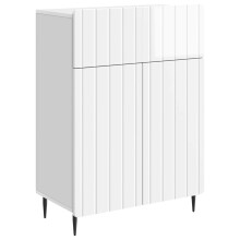 vidaXL Sideboard High Gloss White 66 x 34.5 x 92 cm Engineered Wood