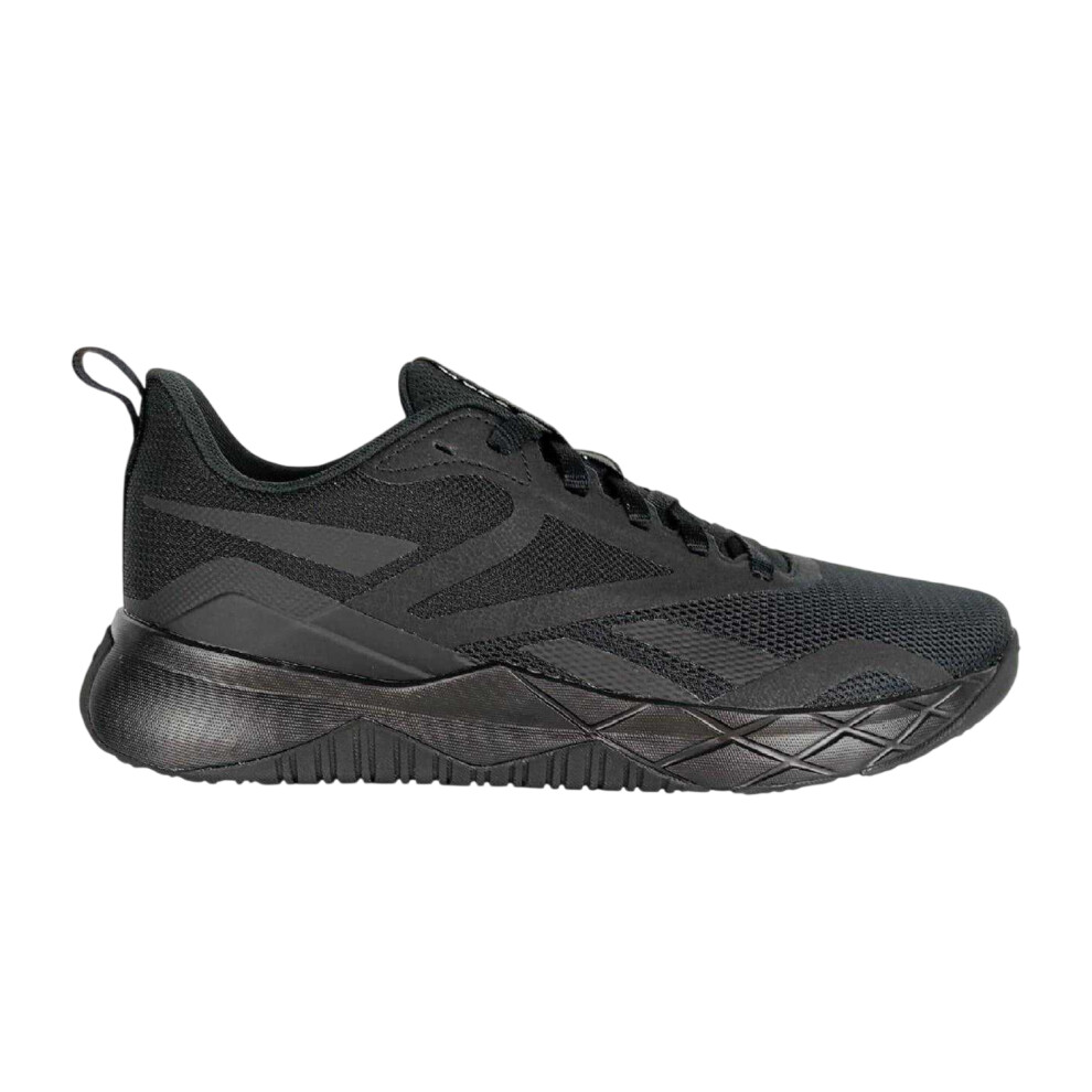Reebok (8.5 Uk, Triple Black) Mens Nano Nfx Logo Trainers
