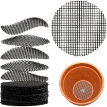 Pack of 100 pieces - 5 cm - Mesh flower pot seal - Ceramic flower pot mat - Breathable mat and