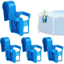 Pool Cup Holders, Bottle Holders, Outdoor Pool Accessories for Placing Drinks (Set of 4)