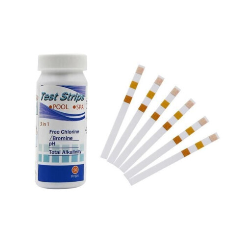 Durable, high-sensitivity 3-in-1 spa pH test strips for industrial drinking water