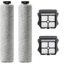 MTEVOTX Brush Rollers and Filters Compatible with Tineco Floor One S3, 2 Roller Brushes, 2 Filters for Floor ONE S3