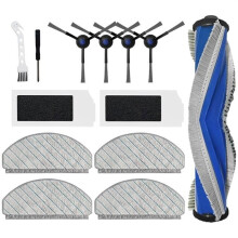 Replacement parts for Ecovacs DEEBOT N20 plus / N20 / N20 PRO plus vacuum cleaner: side brush roller, filter, and maintenance accessories.