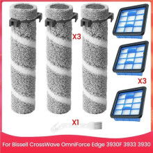 Brush Roller Filter Kit 3930F 3933 3930 for Bissell CrossWave Cordless Multi-Surface Hard Floor Cleaner