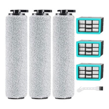 3831 Vacuum Cleaner Brush Roller + Replacement Filter Parts for Bissell Crosswave HF2/3845N/3831 Floor Cleaner