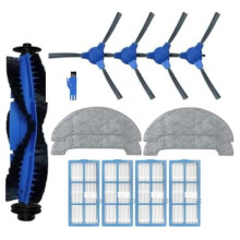for Proscenic 850P Robot Vacuum Cleaner Main Roller Brush HEPA Filter Side Brush Fabric Cloths