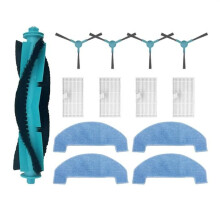 For Ultenic D10 Replacement Accessories, Main Side Brush, Hepa Filter, Mop Cloth Parts