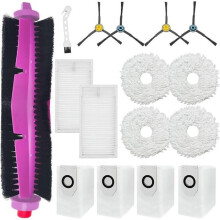 Accessories for robot vacuum cleaners - PZCC - Eureka J12 Ultra - Midea V12 - Rotating brushes - 4 cleaning cloths