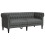 VidaXL vidaXL Sofa Dark Grey 182.5 x 74.5 x 74.5 cm Polyester 3