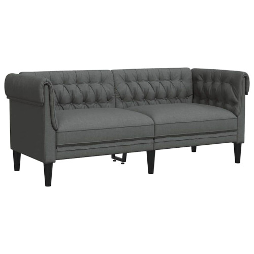 VidaXL vidaXL Sofa Dark Grey 182.5 x 74.5 x 74.5 cm Polyester 2