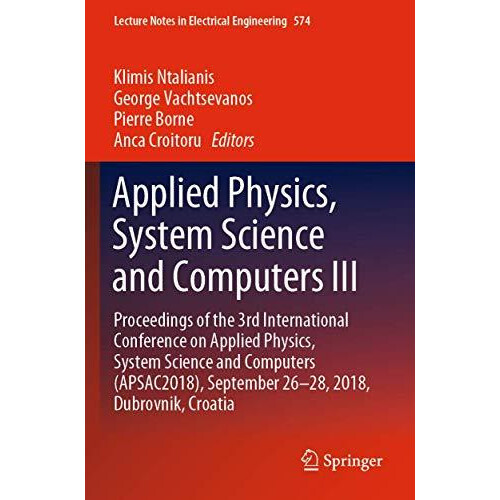 Applied Physics System Science and Computers III Proceedings of the 3r