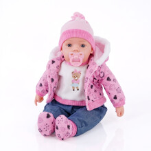 (Neon Pink) The Magic Toy Shop 20" Lifelike Soft Baby Doll With Dummy & 12 Sounds